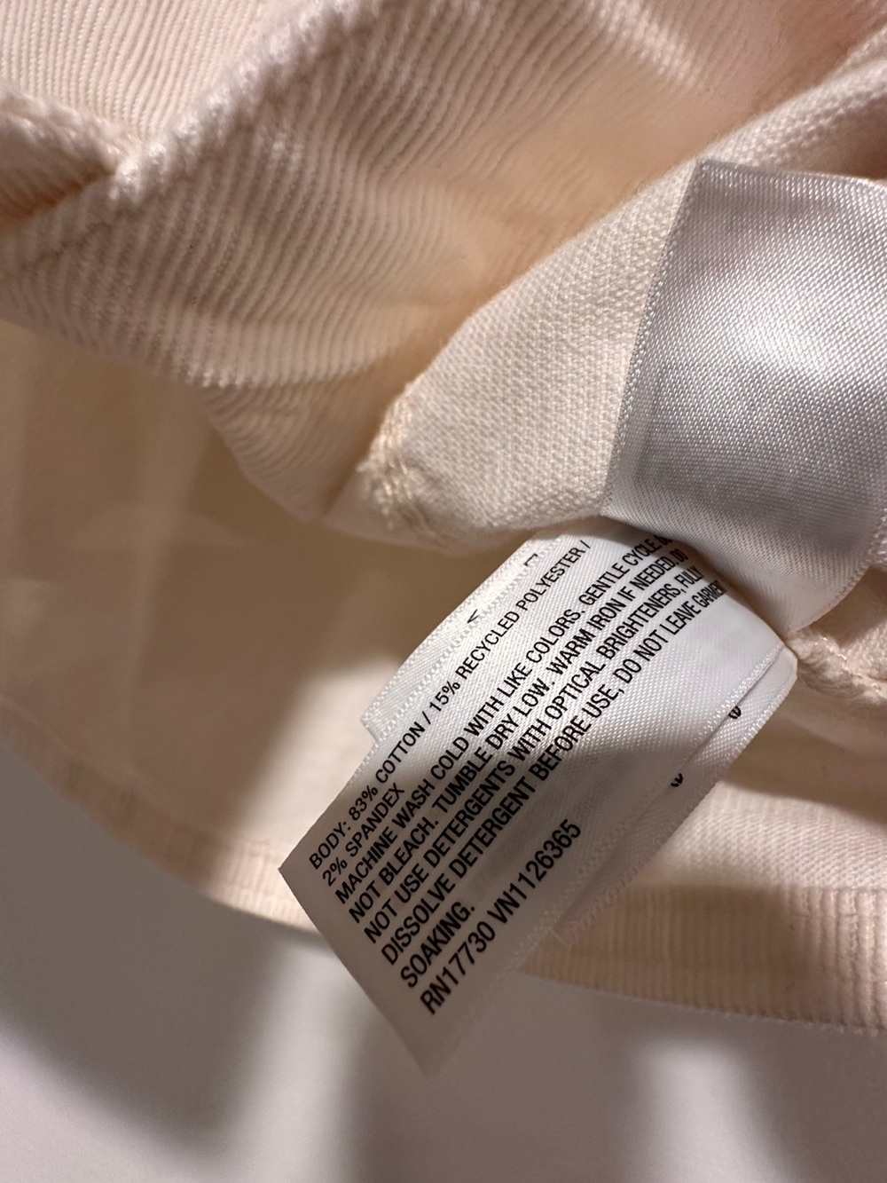 Universal Thread Cream Corduroy Button Vest - Picture 3 of 4